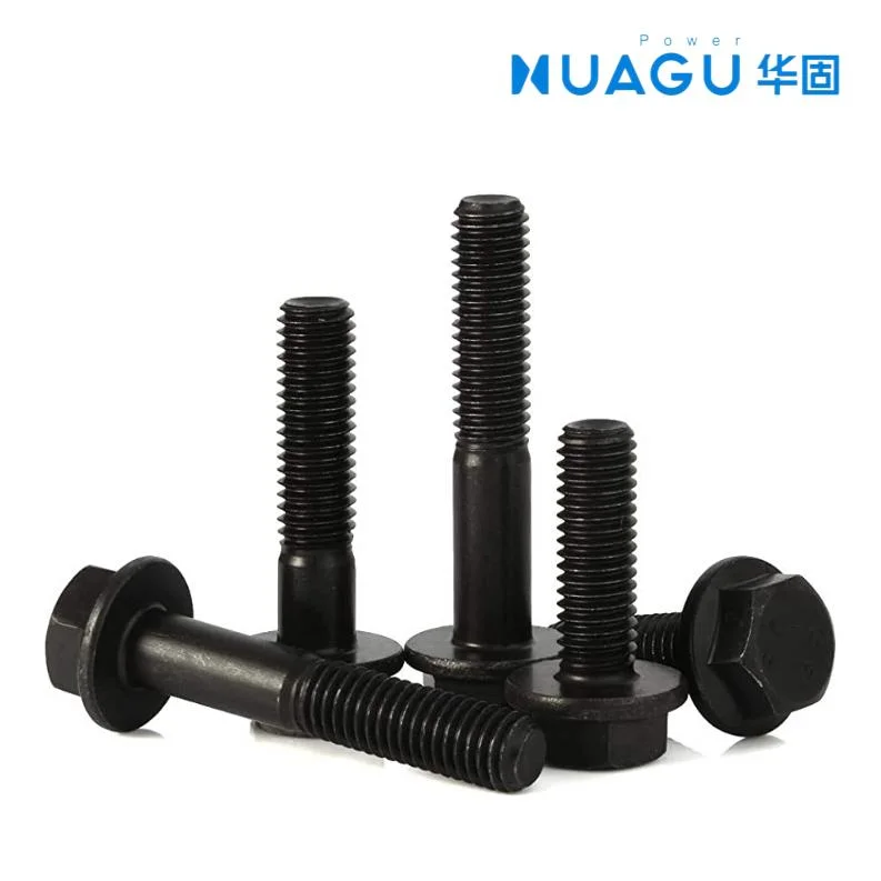 Black Oxide DIN 6921 Hex Flange Bolt Gr 8.8 M5