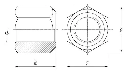 ISO4033 Long Nuts for Ubolts DIN6330 High Nuts