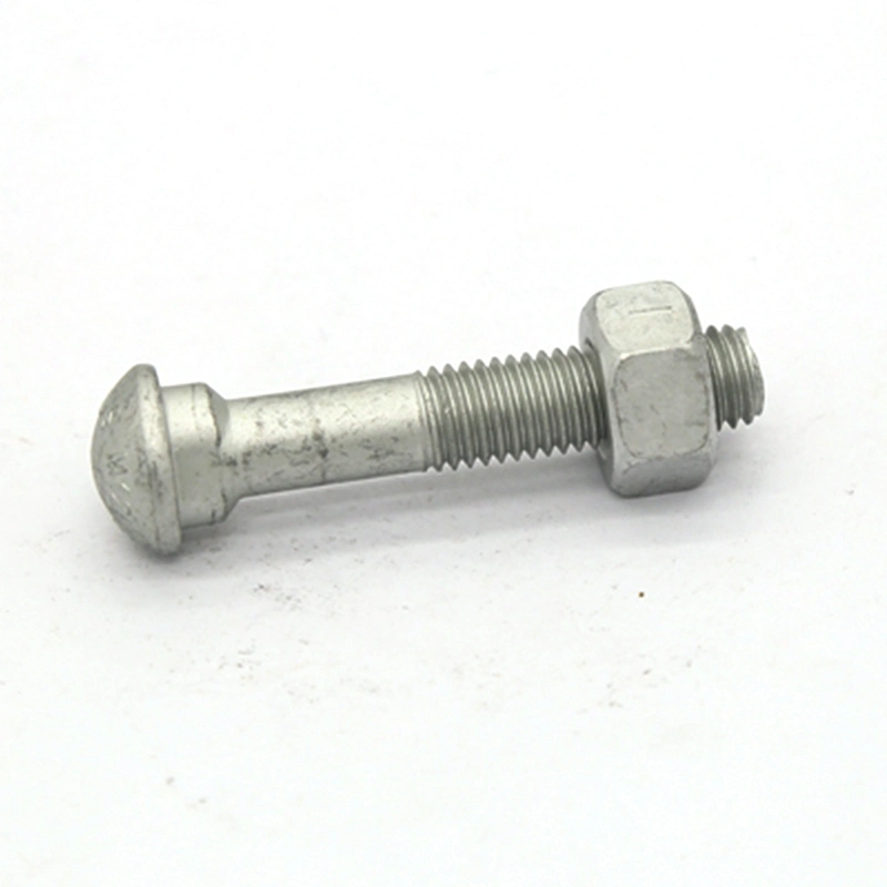 Grade 10.9 Galvanized Fish Bolts with Round Head Oval Neck