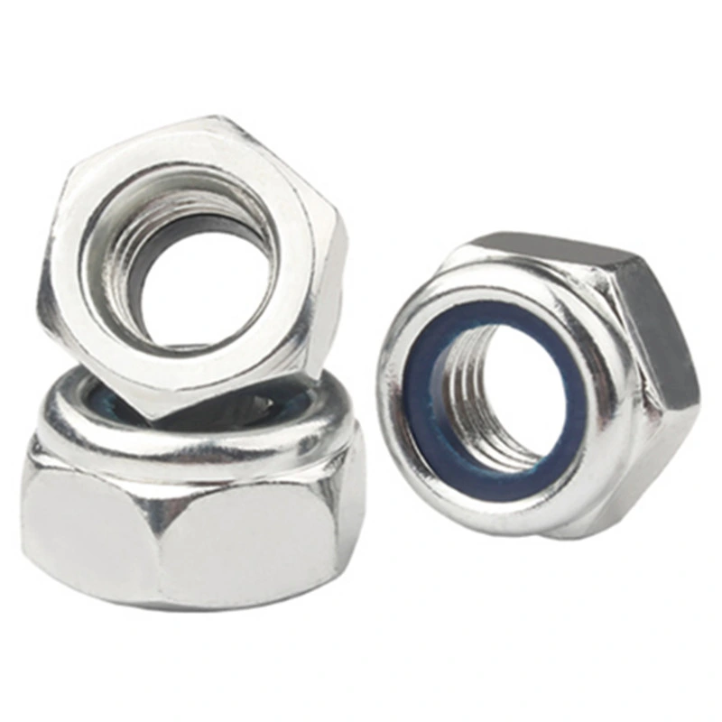 Hex Nut Hex Lock Nut Hex Nylon Lock Nuts with DIN985 Zinc Plated